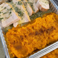 Honey Cinnamon Squash with Turkey or Ham